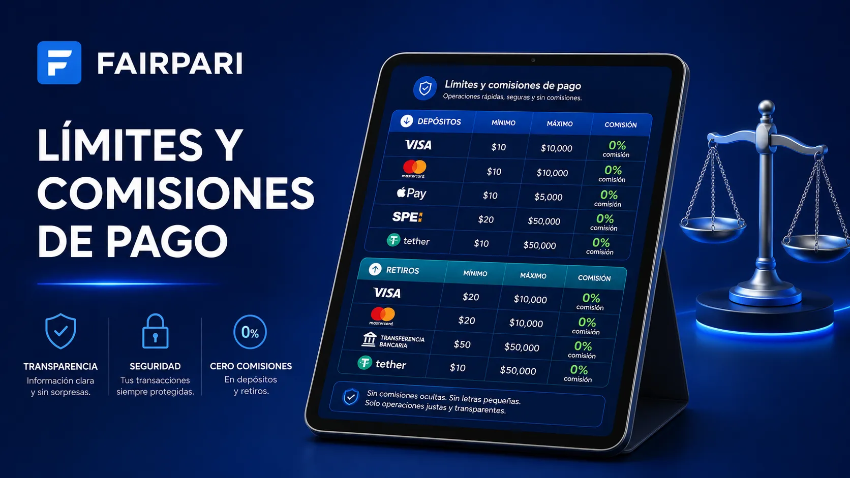 Límites y Condiciones de Pago